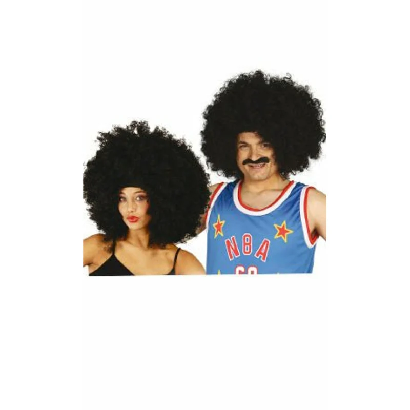 Afro Perücke 60er Jahre schwarz