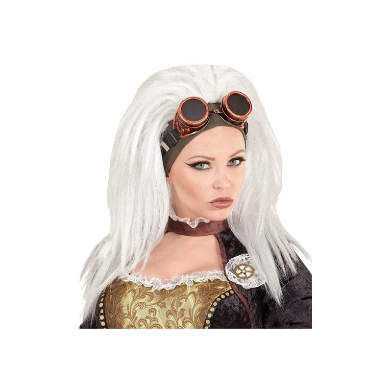Perücke Brille Steampunk