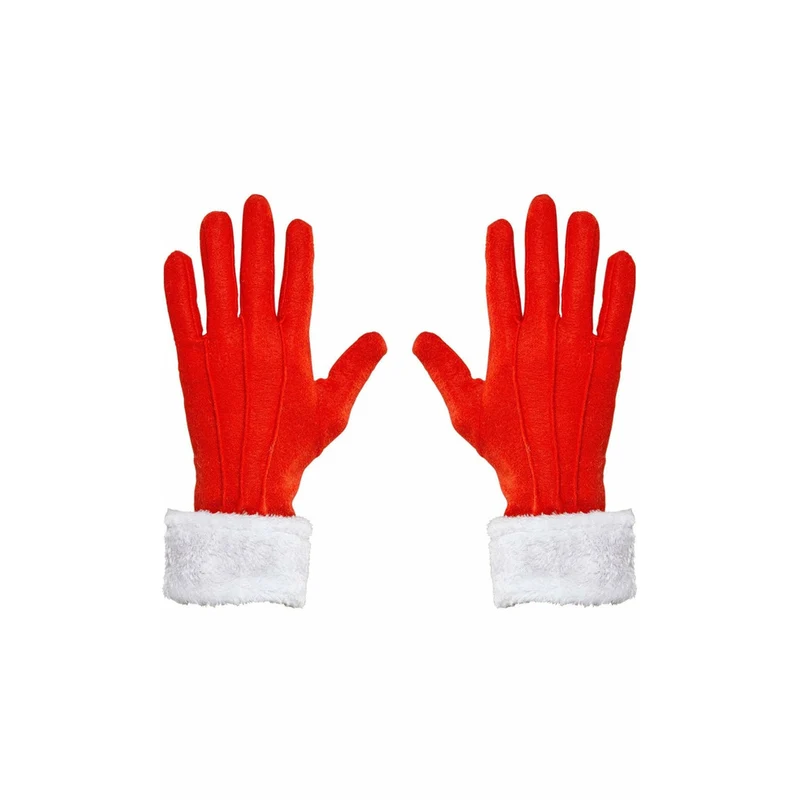 Plüsch Handschuhe Weihnachtsmann