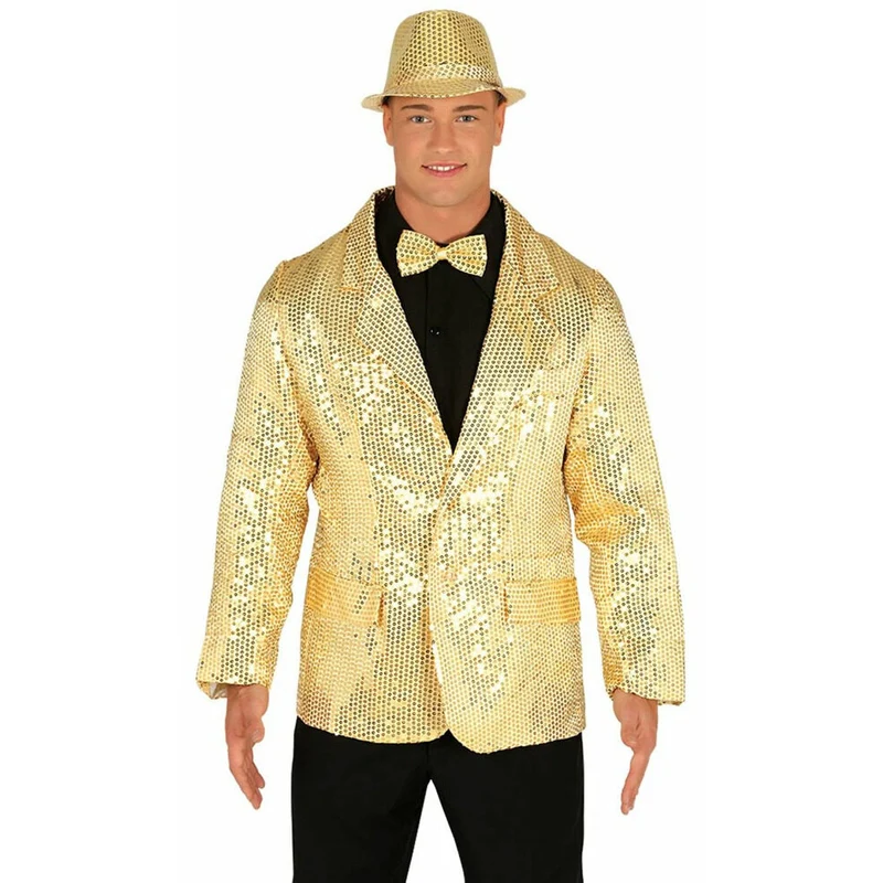 Pailletten Blazer gold