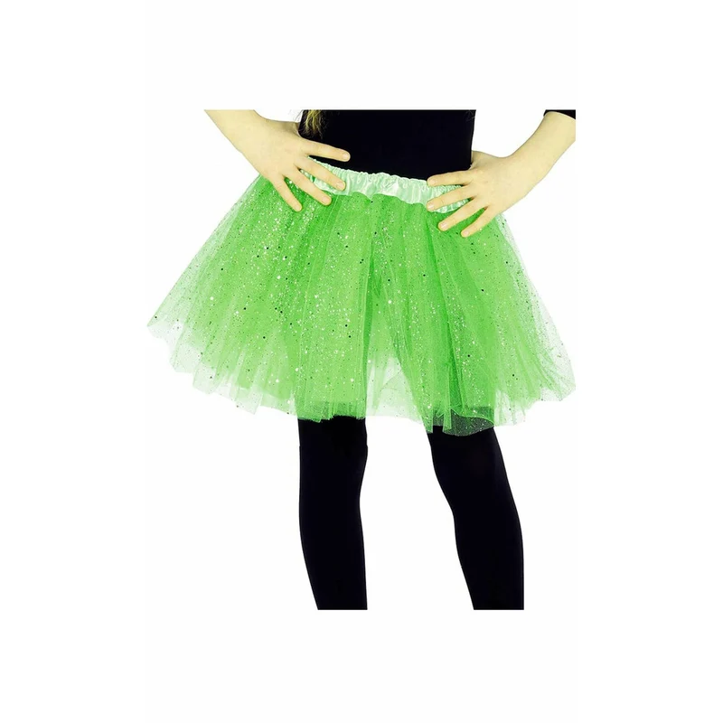 Glitzer Tutu grün für Kinder