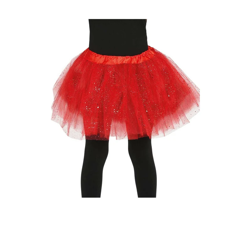 Glitzer Tutu rot für Kinder