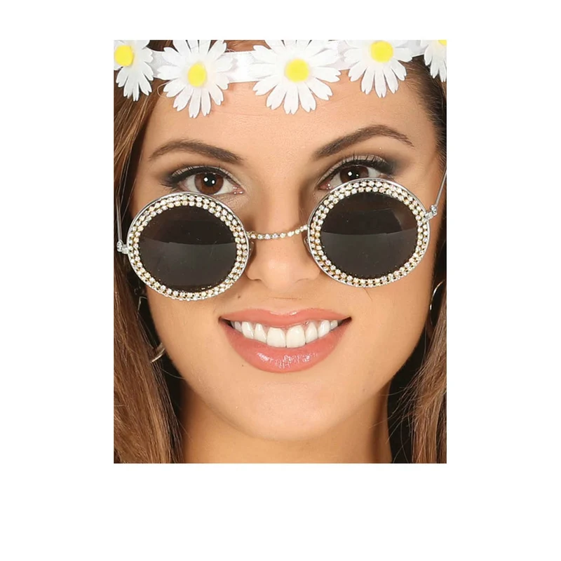 Runde Brille Diamant Deko