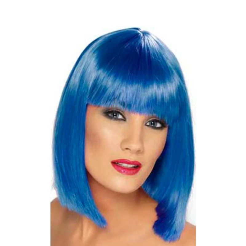 Farbige Perücke mit kurzen Haaren