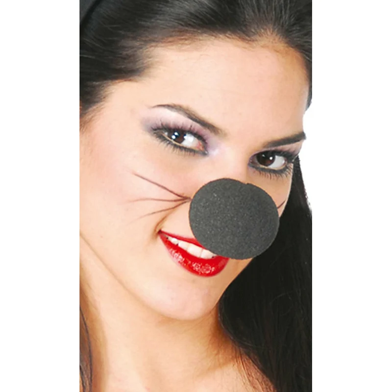 Schwarze Nase aus Schaumstoff