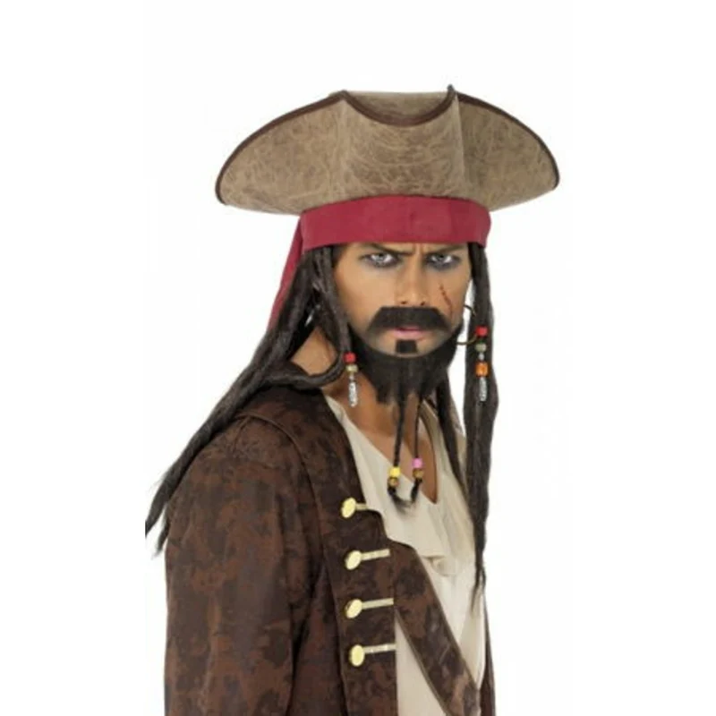 Piratenhut mit Rastalocken