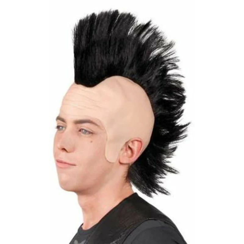 Großer, schwarzer Punk-Irokesenkamm