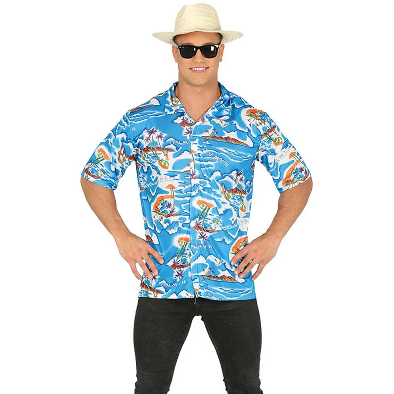 Hawaiihemd mit Palmen