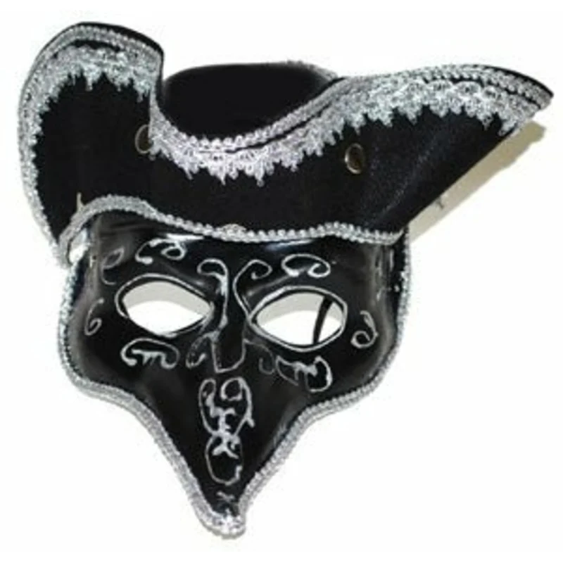 Venezianische Maske mit Kappe