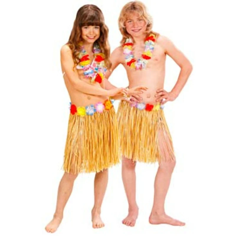Hawaii-Rock aus Stroh für Kinder