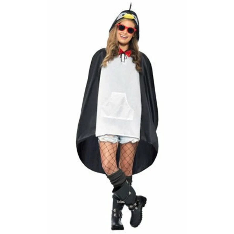 Pinguin-Poncho für Erwachsene