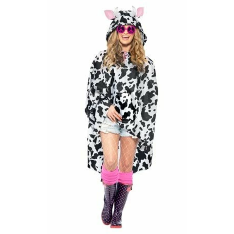 Kuh-Poncho für Erwachsene