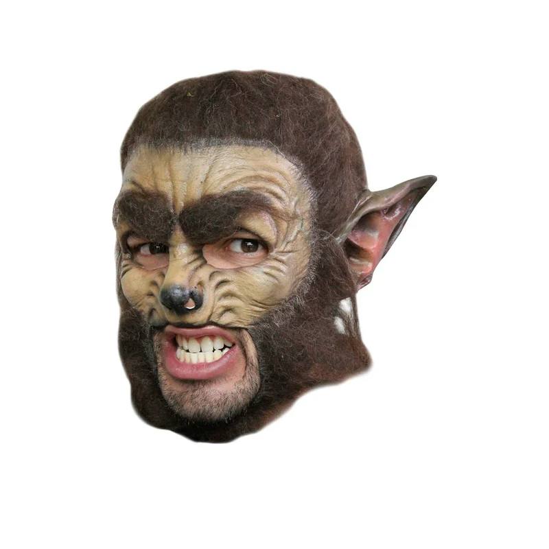 Werwolfmaske aus Latex für Herren