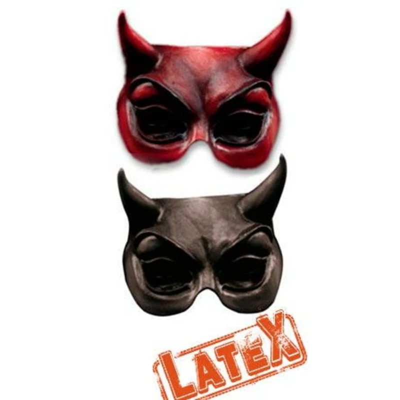 Farbige Teufel Latex-Maske Augenmaske Dämon