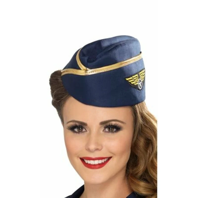 Flugbegleiterin-Kappe