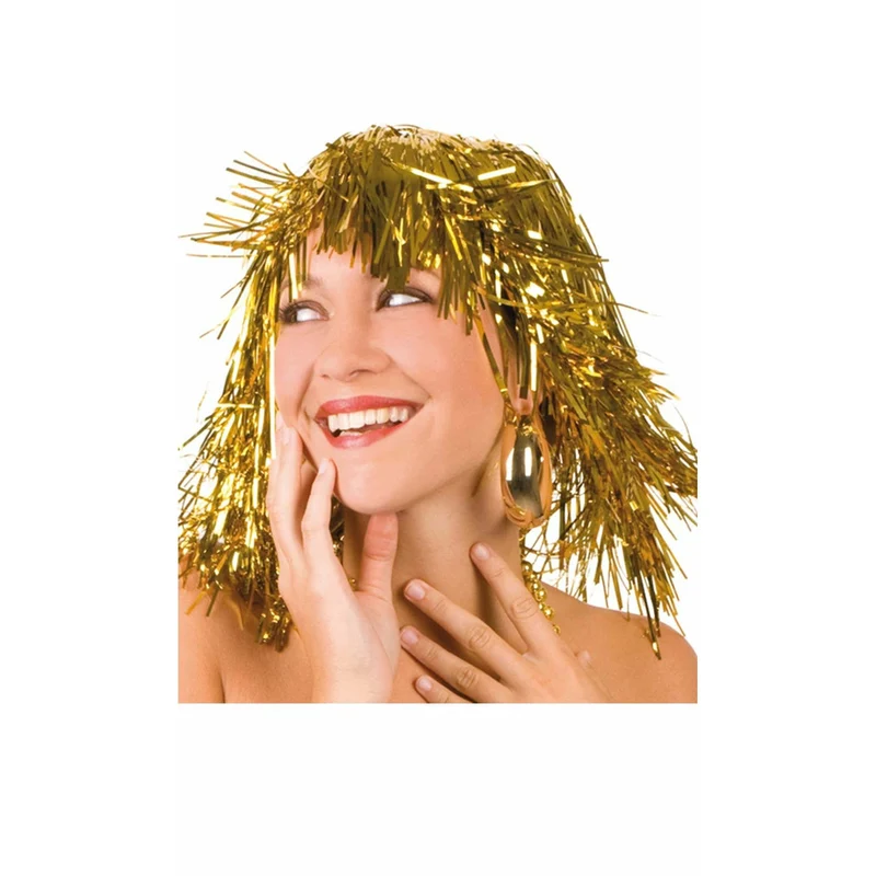 Farbige Perücke in Metallic