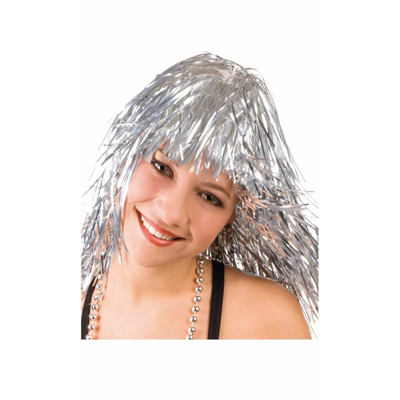 Farbige Perücke in Metallic