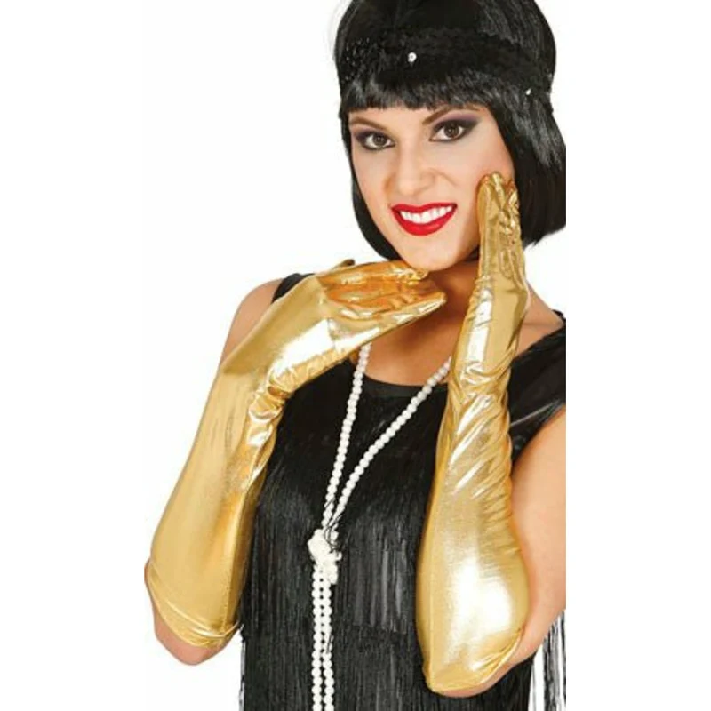 Lange Glanz Handschuhe