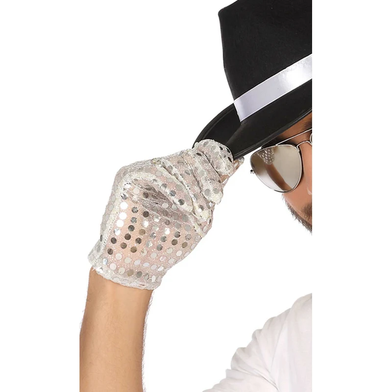 Silberner Kurzhandschuh