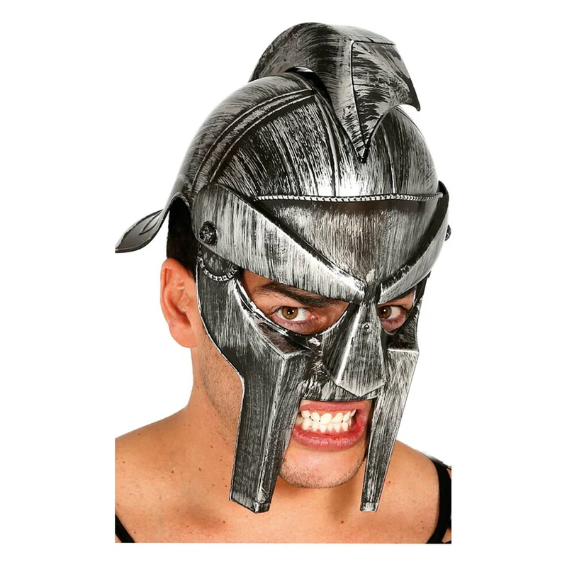 Gladiator Helm stahlfarbig