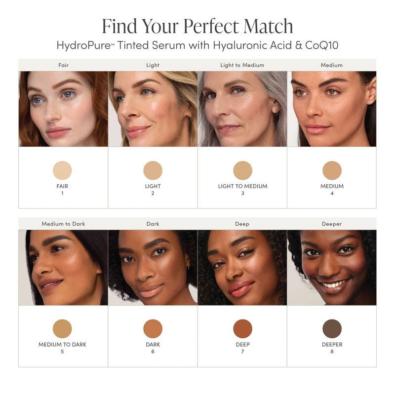 HydroPure™ Tinted Serum with Hyaluronic Acid & CoQ10 | Jane Iredale