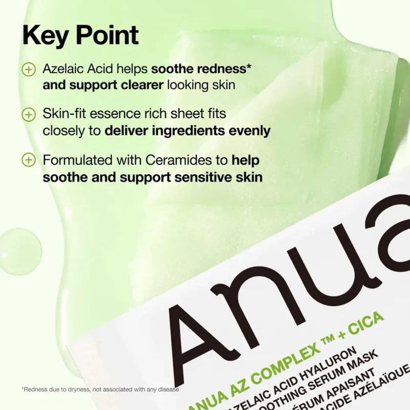 Azelaic Acid Hyaluron Redness Soothing Serum Mask