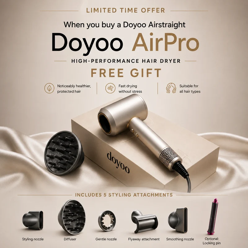 Doyoo™ Airstraight Hair Straightener with Air Technology