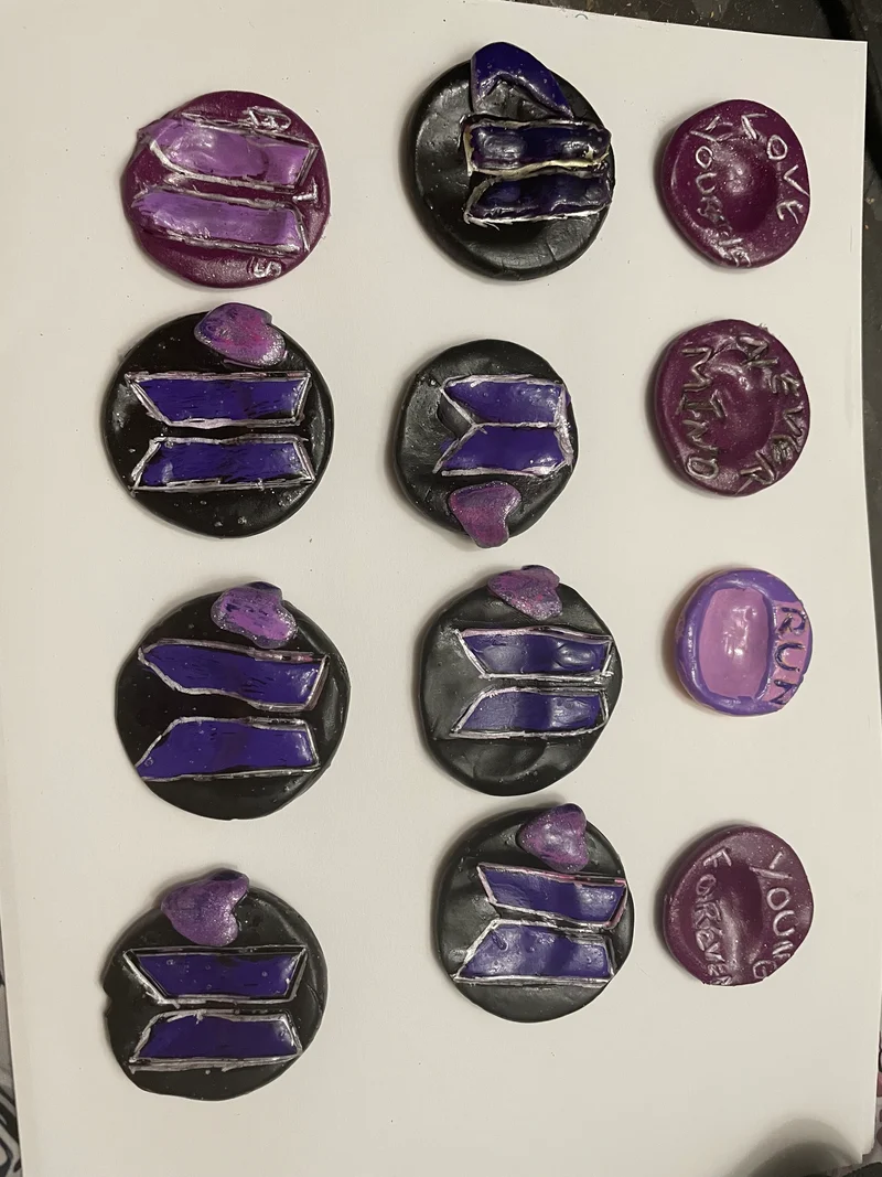 BTS themed Worry stone