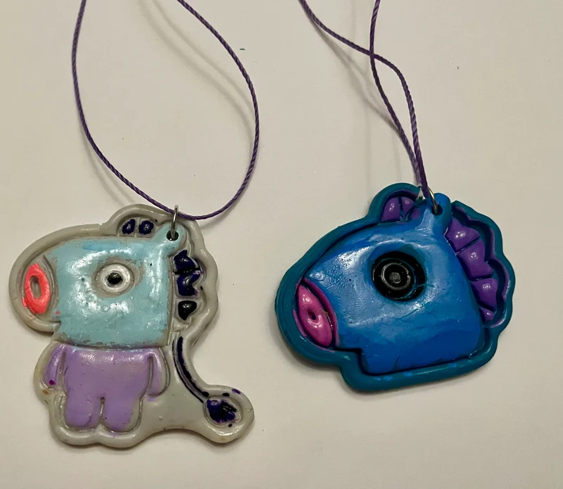 BT21 themed pendants