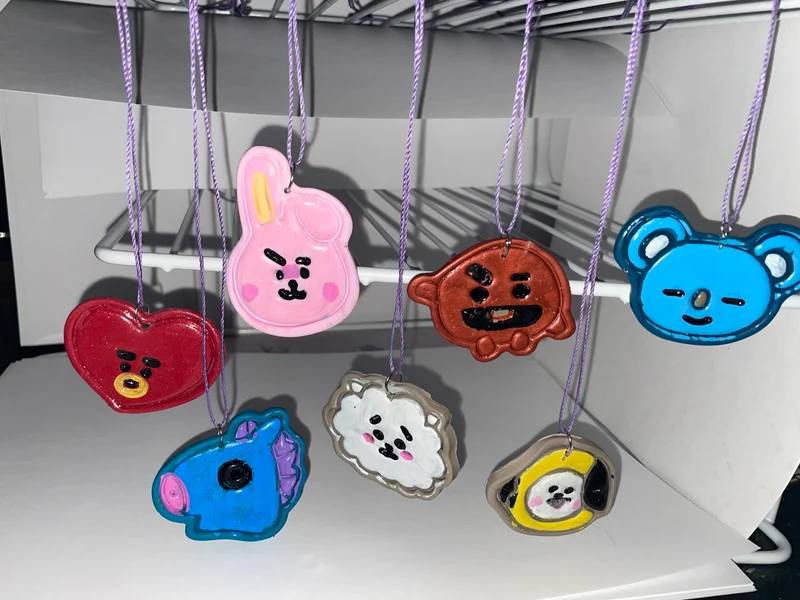 BT21 themed pendants