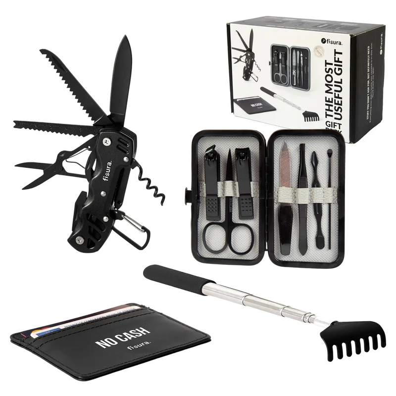 Pack regalo "The most useful gift" negro
