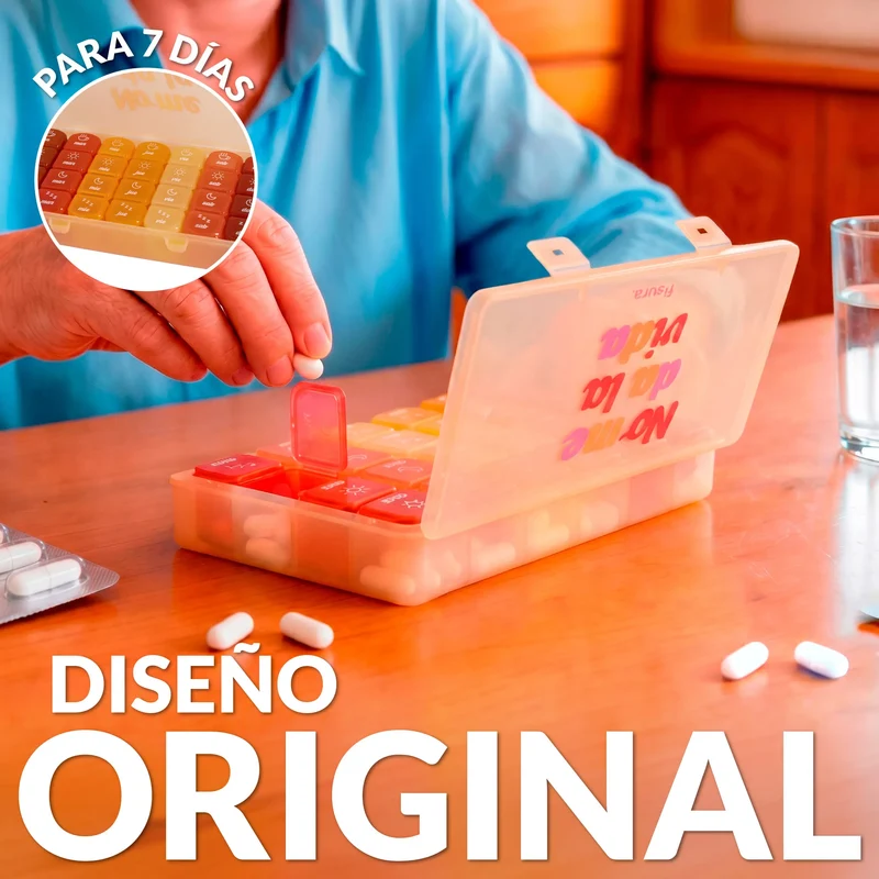 Pastillero "No me da la vida"