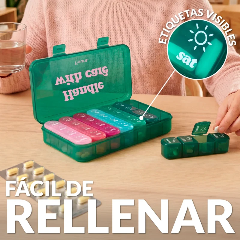 Pastillero “Handle with care”