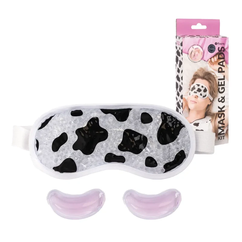 Kit antifaz y parches ojos “Vaca”