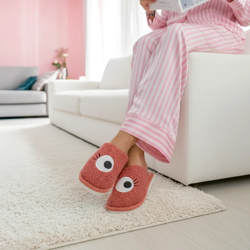 Zapatillas “Ojos” rosa