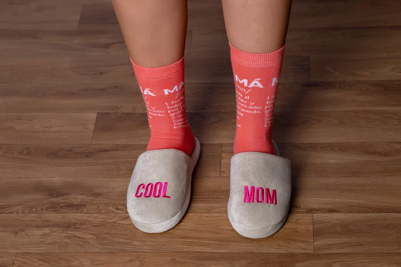 Zapatillas “Cool mom” Gris y Rosa