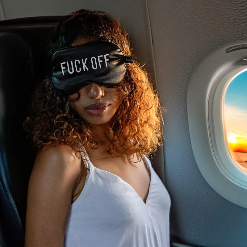 Antifaz "Fuck off" Negro