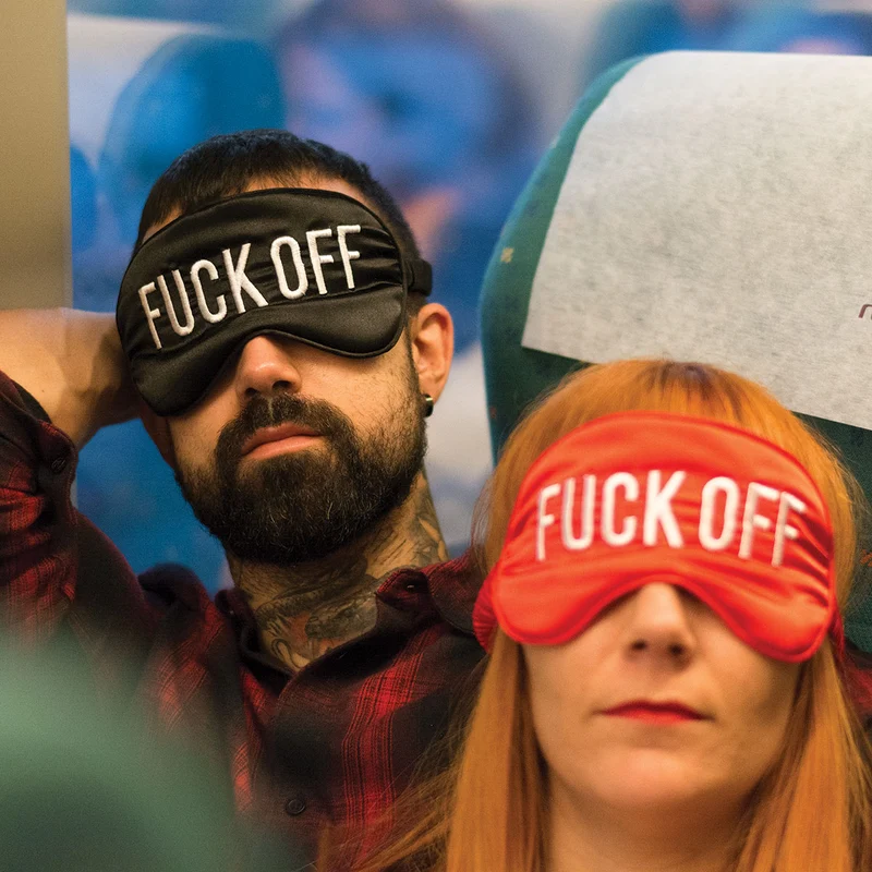 Antifaz "Fuck off" Negro