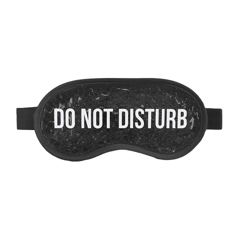 Antifaz Negro de gel "Do not disturb"