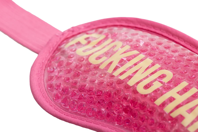 Antifaz de gel “Fucking hangover” rosa