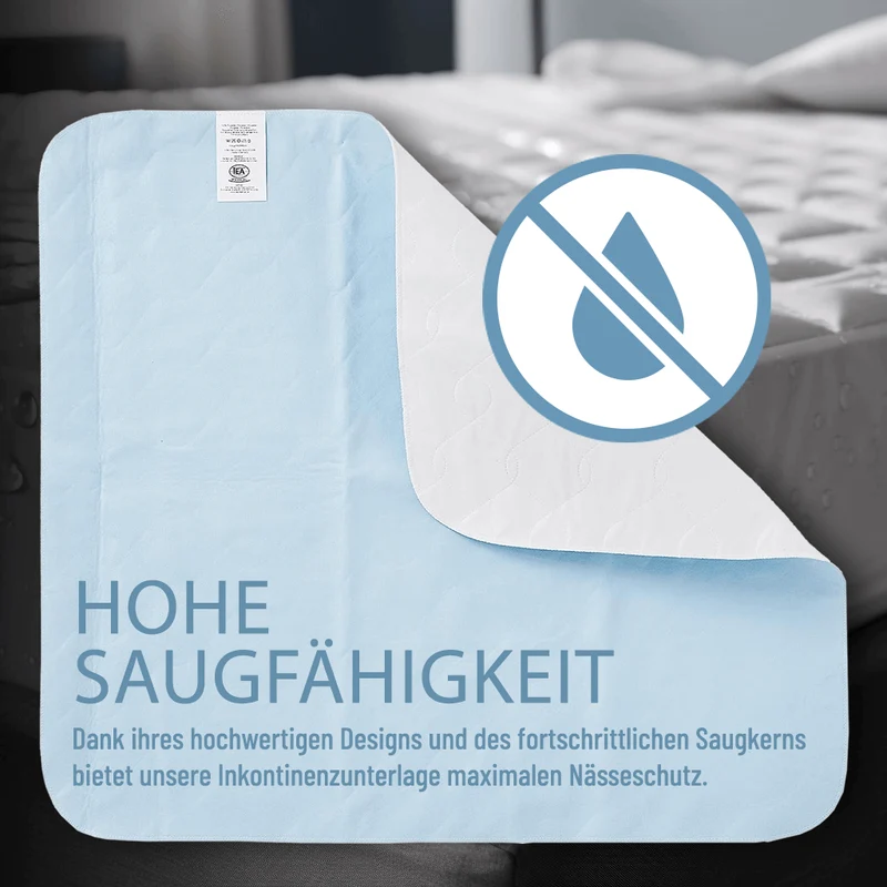 Waschbare Bettunterlage - 75x85 cm
