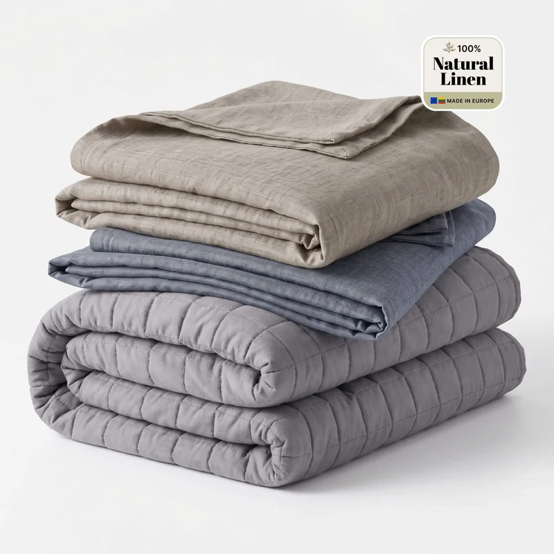 Linen Weighted Blanket Set