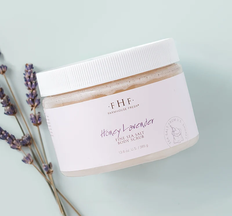 Honey Lavender Fine Sea Salt Body Scrub | Farmhouse Fresh