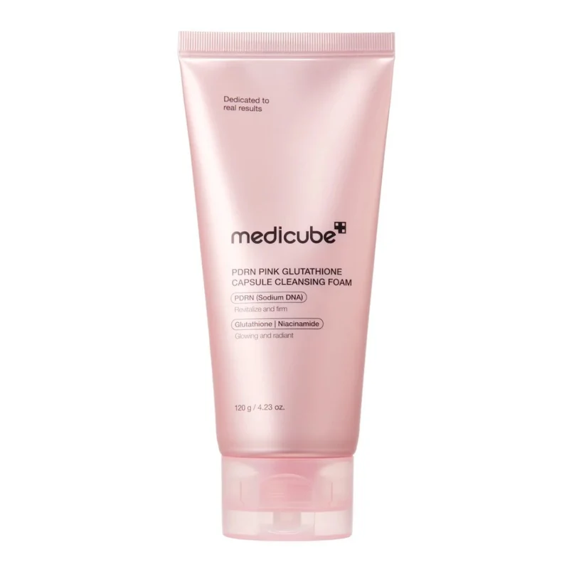 PDRN Pink Glutathione Capsule Cleansing Foam