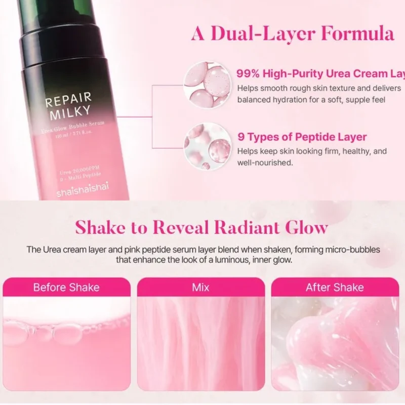 Repair Milky Urea Glow Bubble Serum