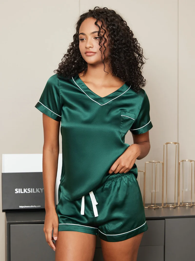 Clearance - Pyjama-Set aus reiner Seide