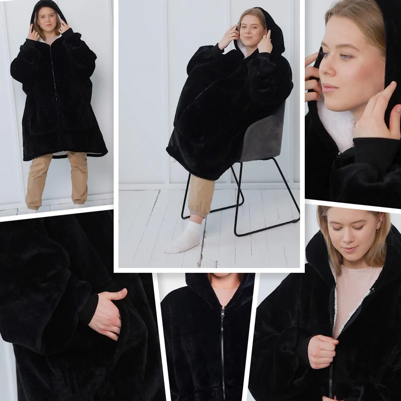 Zipper Hoodie Blanket