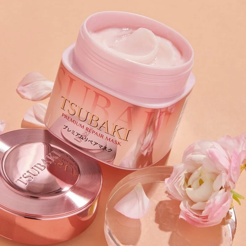 Tsubaki Premium Repair Mask Pink Camellia Japan Edition
