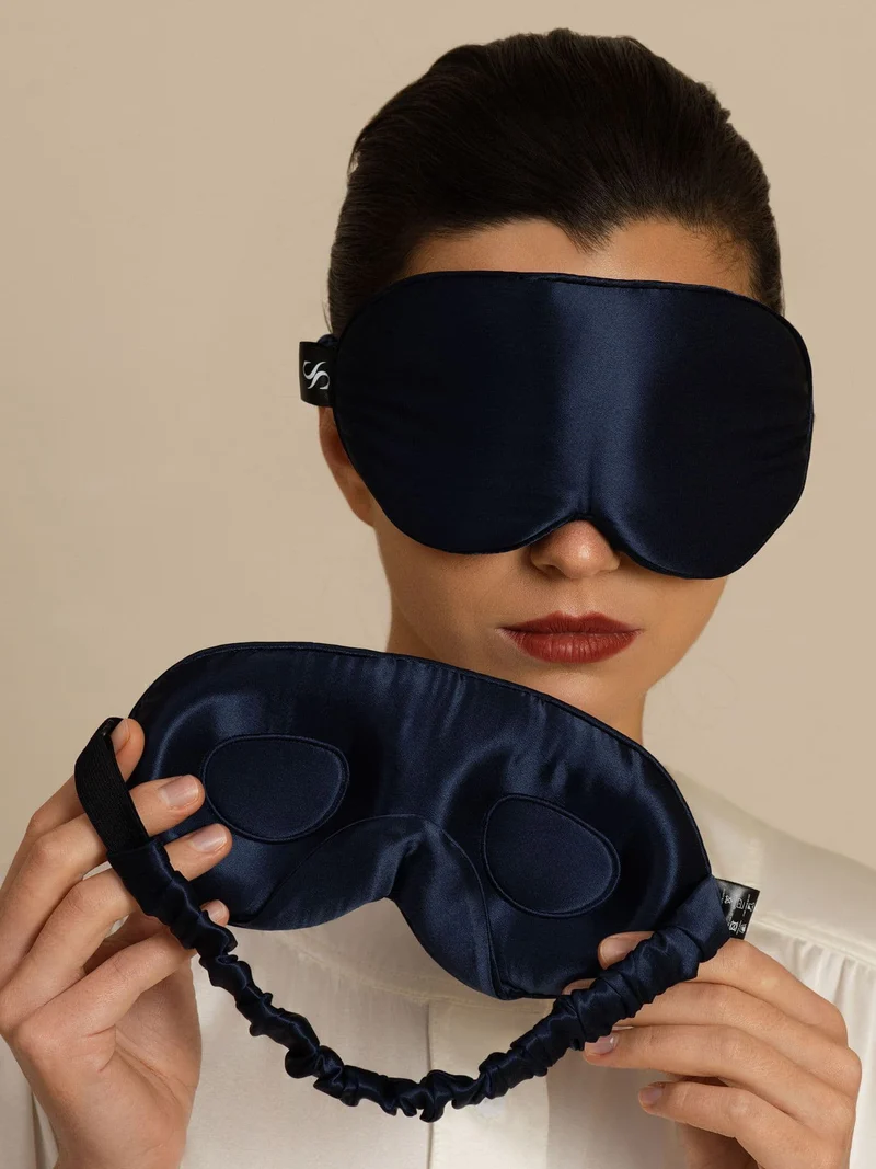 22 Momme 3D Schlafmaske Aus Reiner Seide Mit Verbessertem Nasenflügel