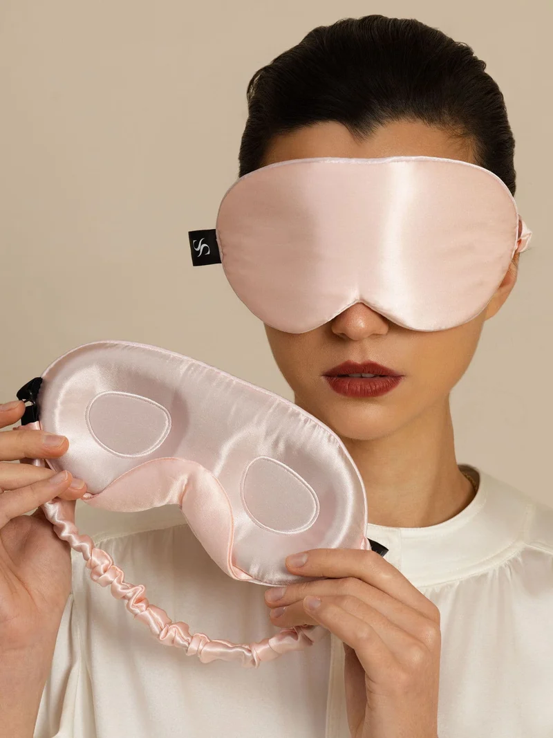 22 Momme 3D Schlafmaske Aus Reiner Seide Mit Verbessertem Nasenflügel